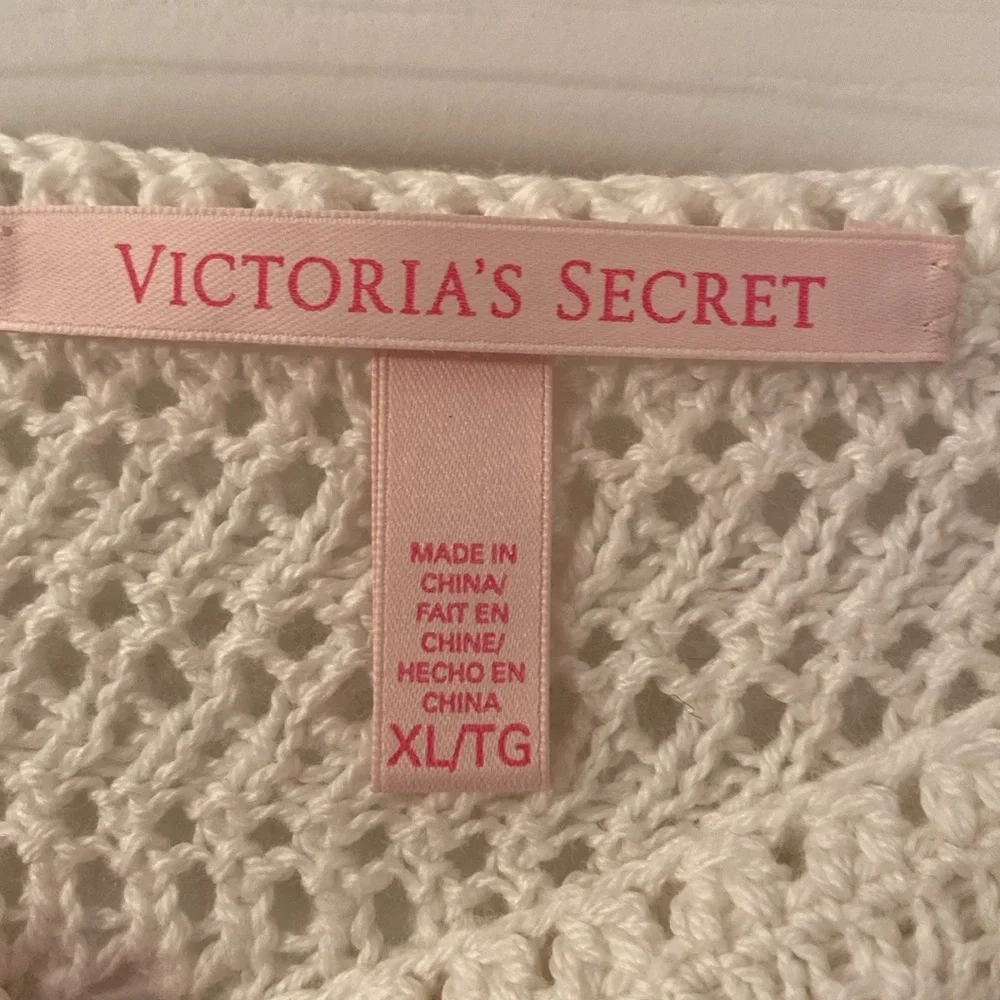 Victoria secret kiss of cashmere crochet sweater size xl - Picture 4 of 6